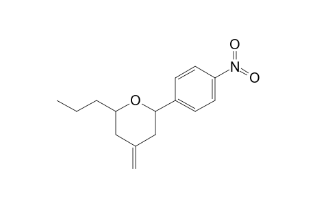 4-Methylene-2-propyl-6-(p-nitrophenyl)tetrahydropyran