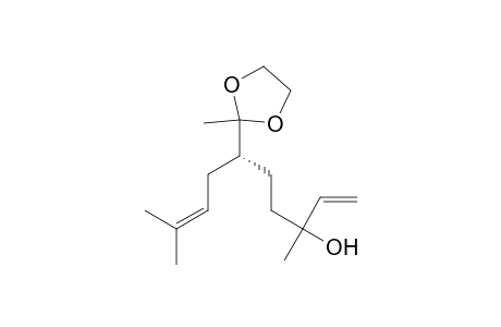 (6R)-3,9-dimethyl-6-(2-methyl-1,3-dioxolan-2-yl)-3-deca-1,8-dienol