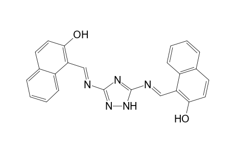 1,1'-{1H-1,2,4-triazole-3,5-diylbis[nitrilo(E)methylylidene]}dinaphthalen-2-ol