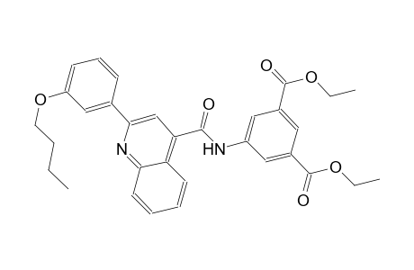 diethyl 5-({[2-(3-butoxyphenyl)-4-quinolinyl]carbonyl}amino)isophthalate