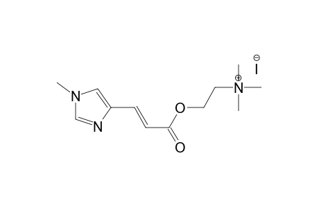 (E)-.beta.-(1-Methylimidazol-4-yl)acryloylcholine Iodide