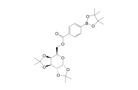 ((3aR,5R,5aS,8aS,8bR)-2,2,7,7-Tetramethyltetrahydro-3aH-bis([1,3]dioxolo)[4,5-b:4',5'-d]pyran-5-yl)methyl 4-(4,4,5,5-tetramethyl-1,3,2-dioxaborolan-2-yl)benzoate