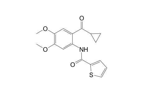2-Thiophenecarboxamide, N-[2-(cyclopropylcarbonyl)-4,5-dimethoxyphenyl]-