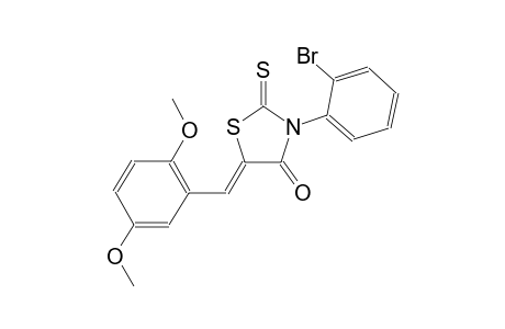 (5Z)-3-(2-bromophenyl)-5-(2,5-dimethoxybenzylidene)-2-thioxo-1,3-thiazolidin-4-one