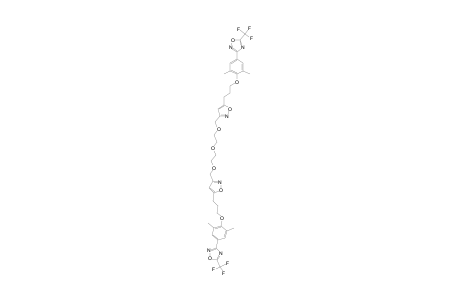 1,5-BIS-[5-[3-[2,6-DIMETHYL-4-(5-TRIFLUOROMETHYL-1,2,4-OXADIAZOLYL)-PHENOXY]-PROPYL]-ISOXAZOLYL-3-METHYLOXY]-3-OXAPENTANE