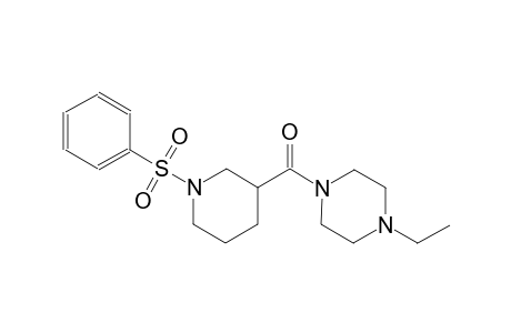piperazine, 1-ethyl-4-[[1-(phenylsulfonyl)-3-piperidinyl]carbonyl]-