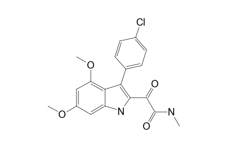 N-METHYL-2-[3'-(4''-CHLOROPHENYL)-4',6'-DIMETHOXYINDOL-2'-YL]-GLYOXYLAMIDE