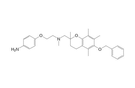 4-[2-[N-(6-Benzyloxy-2,5,7,8-tetramethylchroman-2-ylmethyl)-N-methylamino]ethoxy]aniline