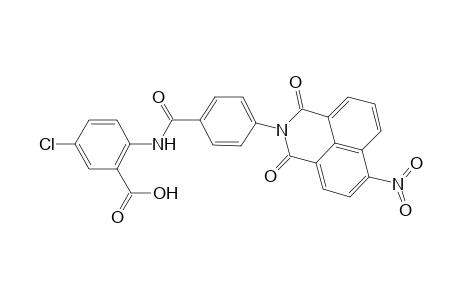 5-Chloranyl-2-[[4-[6-nitro-1,3-bis(oxidanylidene)benzo[de]isoquinolin-2-yl]phenyl]carbonylamino]benzoic acid