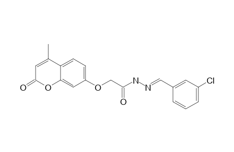 (E)-N'-(3-CHLOROBENZYLIDENE)-2-(4-METHYL-2-OXO-2H-CHROMEN-7-YLOXY)-ACETOHYDRAZIDE
