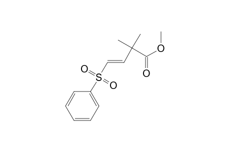 Methyl 2,2-Dimethyl-4-(phenylsulfonyl)-3(E)-butenoate