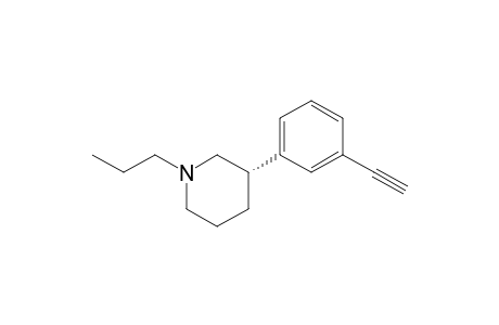 (3S)-3-(3-ethynylphenyl)-1-propyl-piperidine