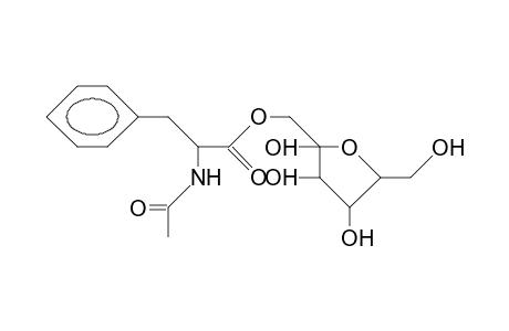 1-O-(N-Acetyl-L-phenyl-alanyl).alpha.-D-fructofuranose