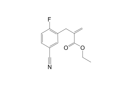Ethyl 2-(5-cyano-2-fluorobenzyl)acrylate