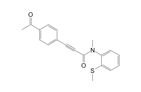 N-Methyl-N-[2-(methylthio)phenyl]-3-(4-acetylphenyl)propiolamide