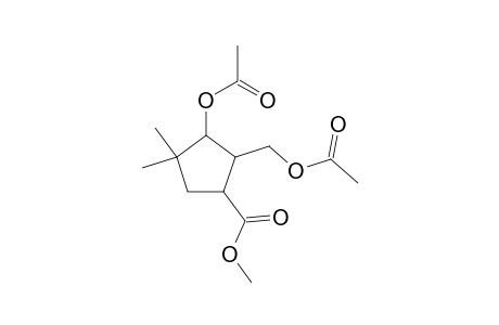 Methyl 3-(acetyloxy)-2-[(acetyloxy)methyl]-4,4-dimethylcyclopentanecarboxylate
