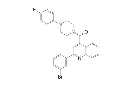 [2-(3-bromophenyl)-4-quinolinyl]-[4-(4-fluorophenyl)-1-piperazinyl]methanone