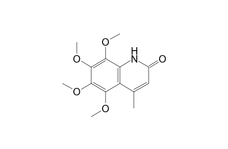 5,6,7,8-Tetramethoxy-4-methylquinolin-2(1H)-one