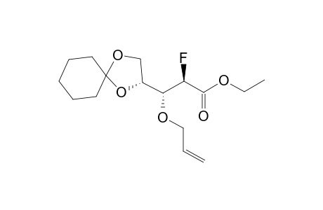 ETHYL-(2-R,3-R)-3-(ALLYLOXY)-3-[(2-R)-1,4-DIOXASPIRO-[4.5]-DECANYL]-2-FLUOROPROPANOATE