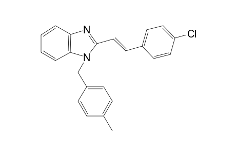 2-[(E)-2-(4-chlorophenyl)ethenyl]-1-(4-methylbenzyl)-1H-benzimidazole