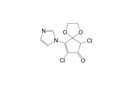 1,4-dioxaspiro[4.4]non-8-en-7-one, 6,8-dichloro-9-(1H-imidazol-1-yl)-