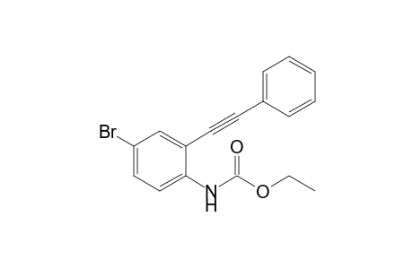 Ethyl N-[4-bromanyl-2-(2-phenylethynyl)phenyl]carbamate