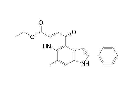 3H-Pyrrolo[3,2-f]quinoline-7-carboxylic acid, 6,9-dihydro-5-methyl-9-oxo-2-phenyl-, ethyl ester