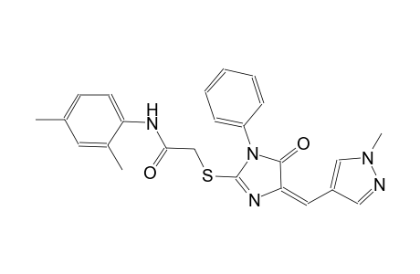 N-(2,4-dimethylphenyl)-2-({(4E)-4-[(1-methyl-1H-pyrazol-4-yl)methylene]-5-oxo-1-phenyl-4,5-dihydro-1H-imidazol-2-yl}sulfanyl)acetamide
