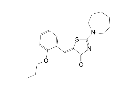(5Z)-2-hexahydro-1H-azepin-1-yl-5-(2-propoxybenzylidene)-1,3-thiazol-4(5H)-one