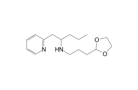 2-Amino-1-(2-pyridyl)pentane, N-[3-(1,3-dioxolan-2-yl)propyl]-