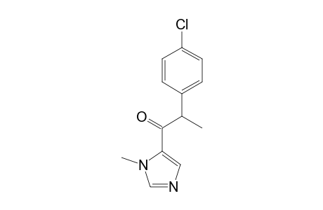 1-Propanone, 2-(4-chlorophenyl)-1-(1-methyl-1H-imidazol-5-yl)-