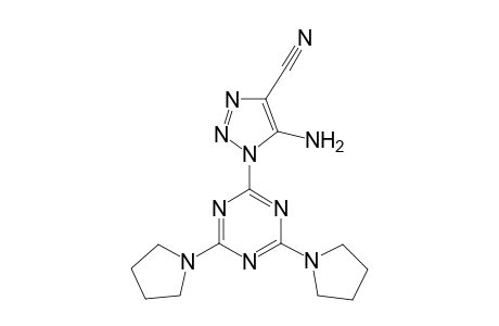 5-Amino-1-(4,6-dipyrrolidin-1-yl-1,3,5-triazin-2-yl)triazole-4-carbonitrile