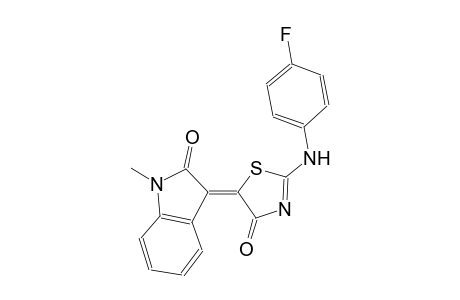 2H-indol-2-one, 3-(2-[(4-fluorophenyl)amino]-4-oxo-5(4H)-thiazolylidene)-1,3-dihydro-1-methyl-, (3Z)-