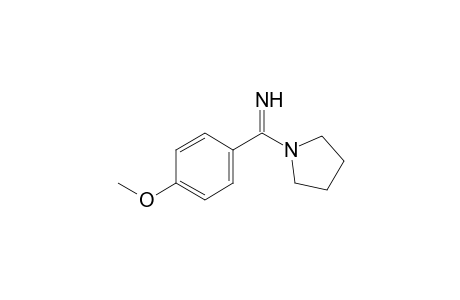 (4-methoxyphenyl)-(1-pyrrolidinyl)methanimine