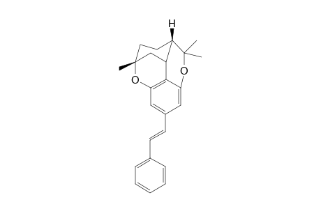 2,8-Dioxa-3,3,7-trimethyl-11-(2-phenylethenyl)-tetracycl[9.3.1.0(4,13).1(7,13)]tetradeca-triene