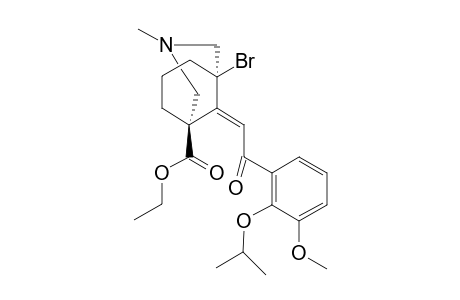 (1.alpha,4.beta)-Ethyl 5-bromo-3-methyl-9-[2-oxo-2-(2-isopropoxy-3-methoxyphenyl)-E-ethylidene]-3-azabicyclo[3.3,1]nonanecarboxylate