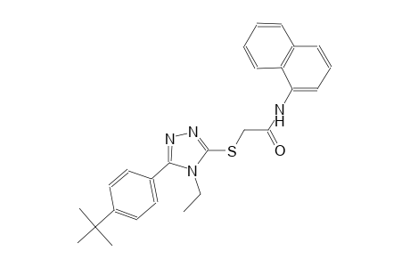 2-{[5-(4-tert-butylphenyl)-4-ethyl-4H-1,2,4-triazol-3-yl]sulfanyl}-N-(1-naphthyl)acetamide