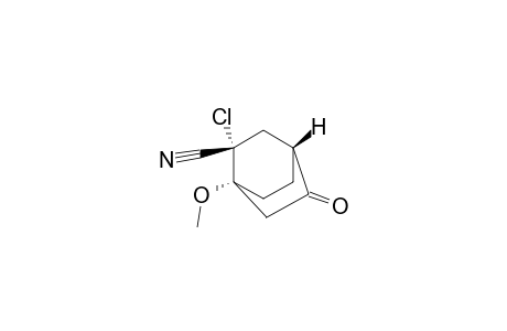Bicyclo[2.2.2]octane-2-carbonitrile, 2-chloro-1-methoxy-5-oxo-, (1.alpha.,2.alpha.,4.beta.)-