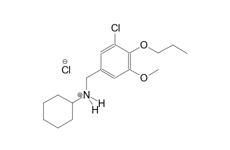 N-(3-chloro-5-methoxy-4-propoxybenzyl)cyclohexanaminium chloride