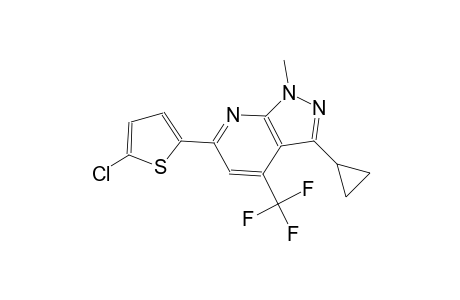 6-(5-chloro-2-thienyl)-3-cyclopropyl-1-methyl-4-(trifluoromethyl)-1H-pyrazolo[3,4-b]pyridine