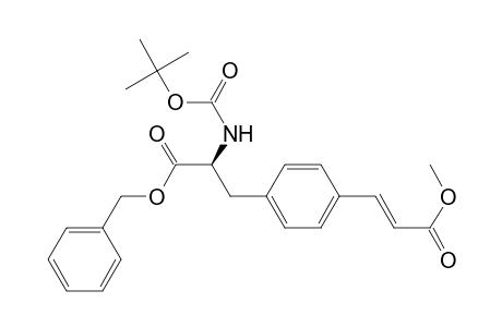 (S)-.alpha.-[[(1,1-dimethylethoxy)carbonyl]amino]-4-(3-methoxy-3-oxo-1-propenyl)benzenepropanoic acid phenylmethyl ester
