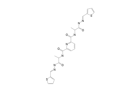 N(2),N(6)-BIS-[1-OXO-1-[2-(THIOPHEN-2-YL-METHYLENE)-HYDRAZINYL]-PROPAN-2-YL]-PYRIDINE-2,6-DICARBOXAMIDE