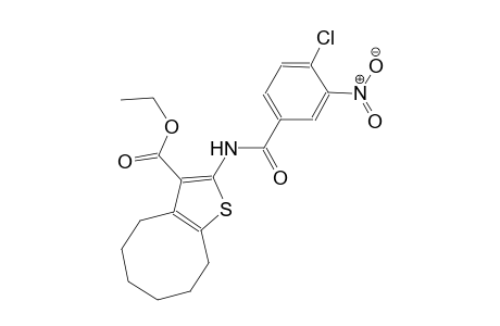 ethyl 2-[(4-chloro-3-nitrobenzoyl)amino]-4,5,6,7,8,9-hexahydrocycloocta[b]thiophene-3-carboxylate