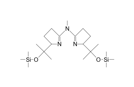 <S,S>-Bis(2-<methyl-trimethylsilyloxy-ethyl>-3,4-dihydro-2H-pyrrol-5-yl)-methylamine