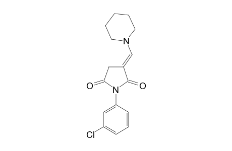 2-(1-PIPERIDINOMETHYLIDENE)-N-3-CHLOROPHENYLSUCCINIMIDE