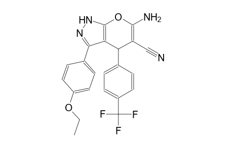 6-amino-3-(4-ethoxyphenyl)-4-[4-(trifluoromethyl)phenyl]-1,4-dihydropyrano[2,3-c]pyrazole-5-carbonitrile