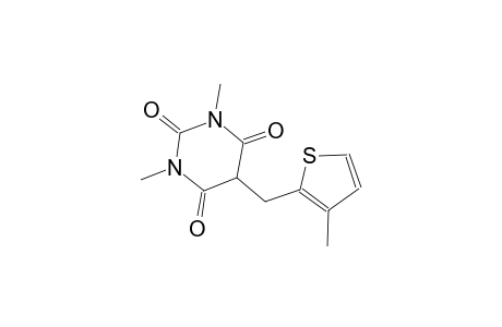 2,4,6(1H,3H,5H)-pyrimidinetrione, 1,3-dimethyl-5-[(3-methyl-2-thienyl)methyl]-