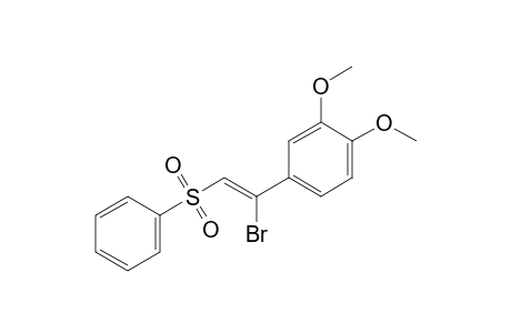 Benzene, 4-[1-bromo-2-(phenylsulfonyl)ethenyl]-1,2-dimethoxy-
