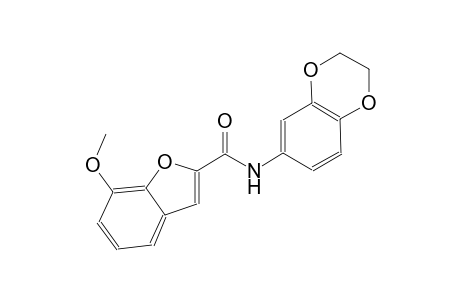 2-benzofurancarboxamide, N-(2,3-dihydro-1,4-benzodioxin-6-yl)-7-methoxy-