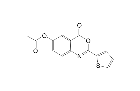4H-3,1-benzoxazin-4-one, 6-(acetyloxy)-2-(2-thienyl)-